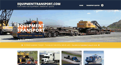 Desktop Screenshot of equipmenttransport.com