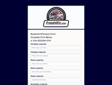 Tablet Screenshot of equipmenttransport.com
